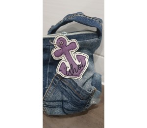 Stickserie ITH - Anker AHOI & MOIN - zum WENDEN plus ANHÄNGER, Appli & STECKER